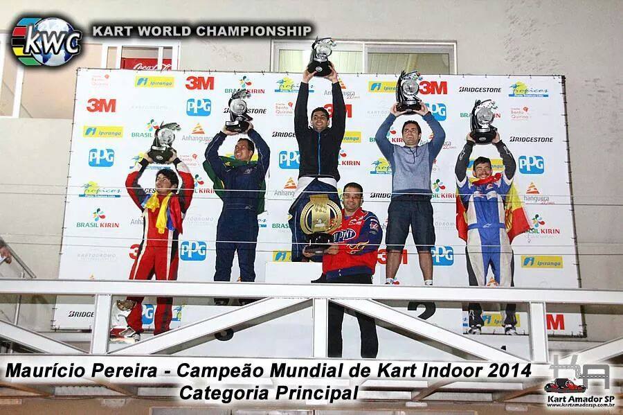 Pódio do Campeonato Mundial de Kart